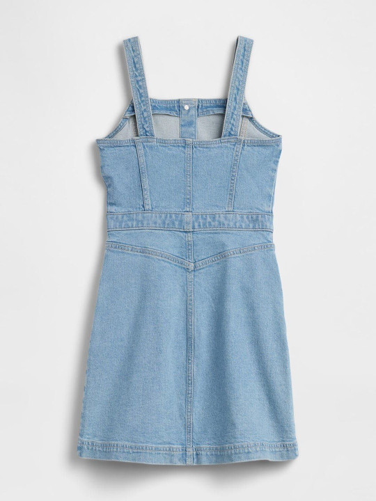 GAP Kids Solid Regular Pinafore Casual Dress