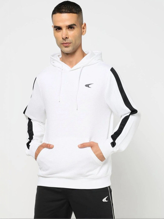 Performax Men Colourblocked Hooded Sweatshirt
