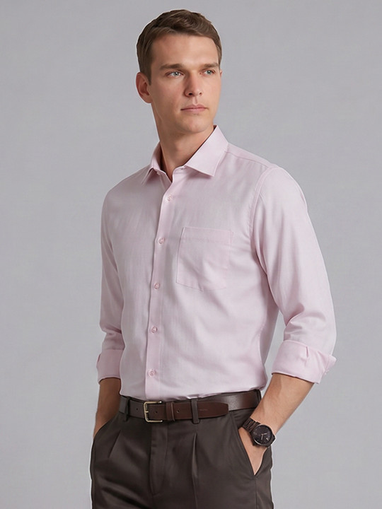Blackberrys Spread Collar Pure Cotton Formal Shirt