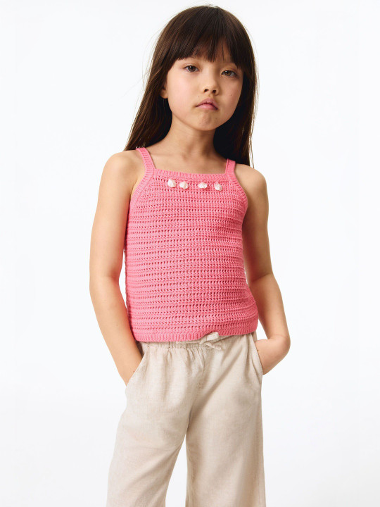 H&M Embellished knitted top