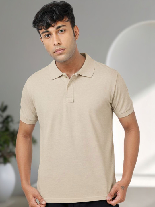 R.Code by The Roadster Life Co. Men Polo Collar T-shirt