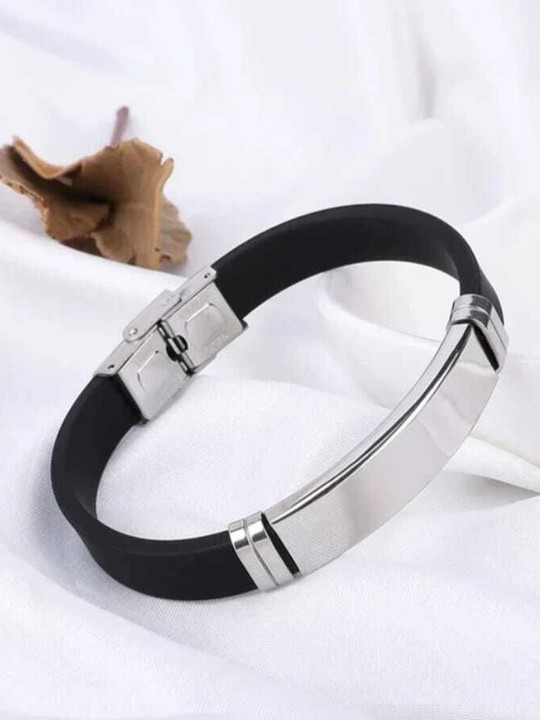 Aksha Collection Men Brass Gold-Plated Cuff Bracelet