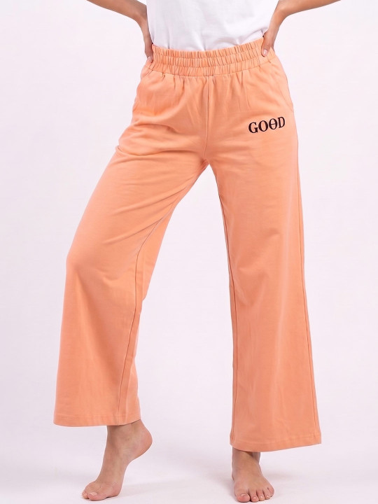 SUGNAA Women Solid Mid Rise Pure Cotton Pyjama