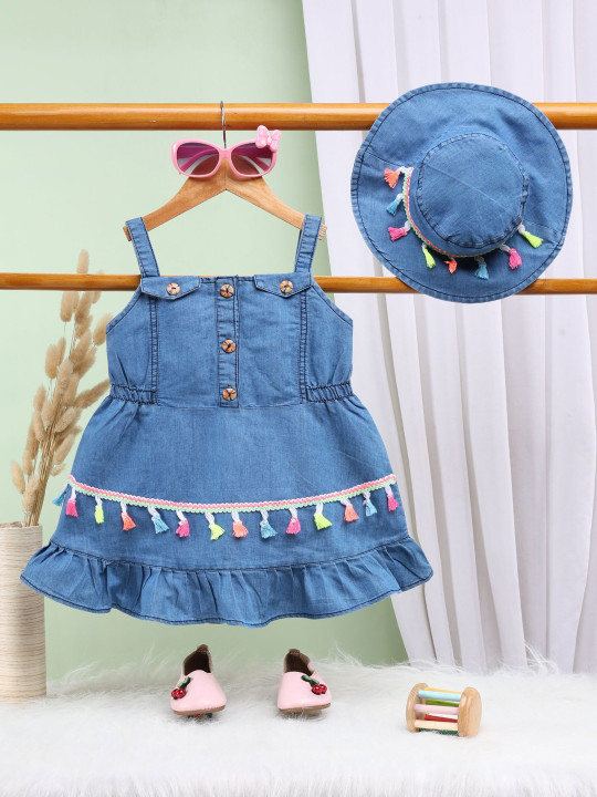Toonyport Denim Fit & Flare Dress