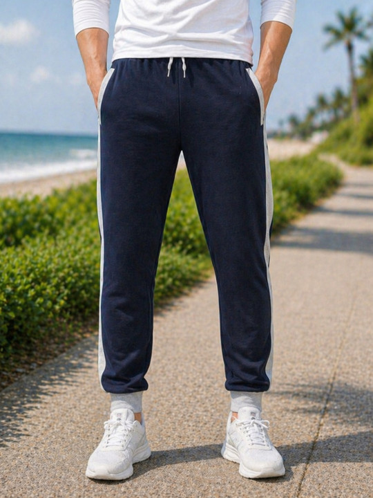 MADSTO Men Cotton Slim Fit Sports Joggers