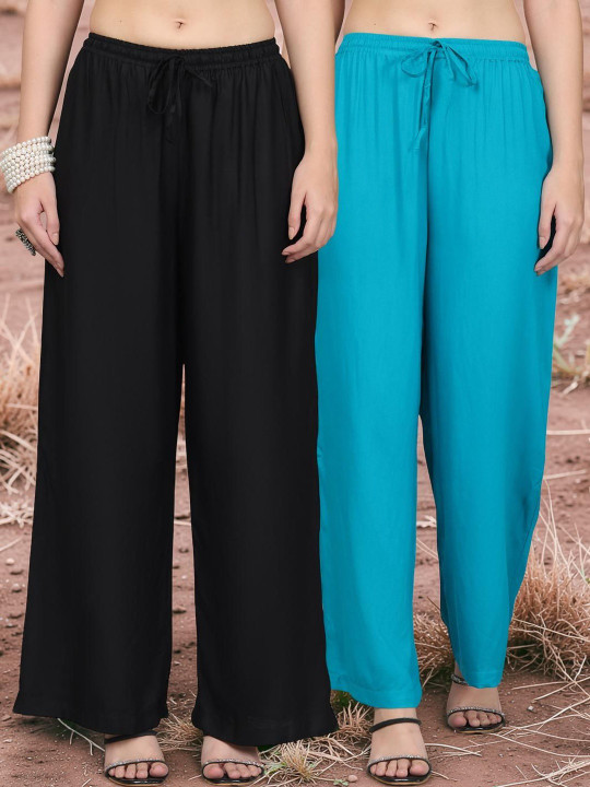 KALINI Women 2 Ethnic Palazzos