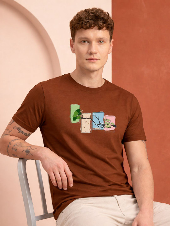 HERE&NOW Men Printed T-shirt
