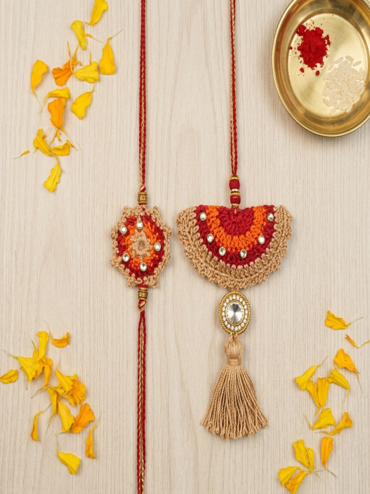 Craftlayout Handmade Rakhi & Lumba Rakhi Gift Set