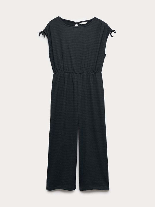 Marks & Spencer Girls Floral Crinkle Wide Leg Jumpsuit