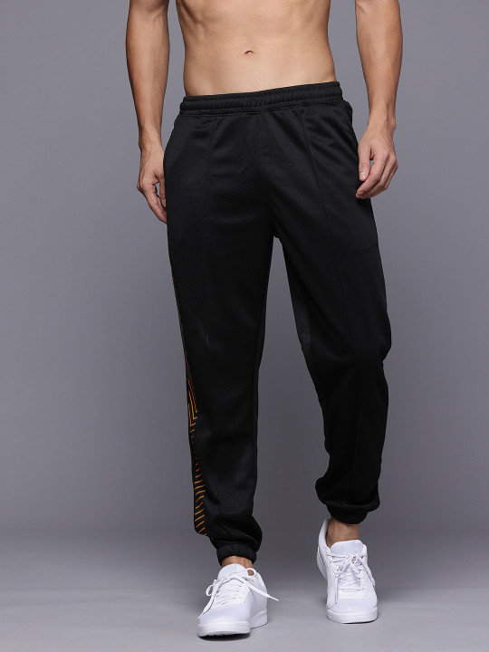 HRX by Hrithik Roshan Men Brand Logo Printed Rapid Dry Training Joggers