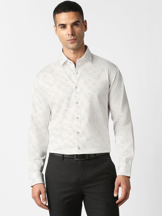 Van Heusen Men Slim Fit Printed Formal Shirt