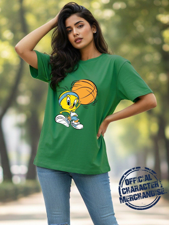 Kook N Keech X Minute Mirth Women Looney Tunes Printed T-shirt