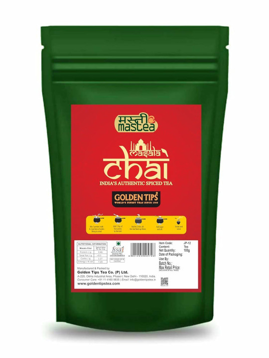 GOLDEN TIPS TEA Indian Masala Chai Black Tea-100g