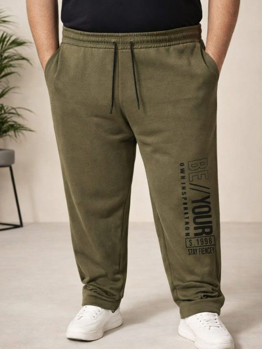 AUSTIVO Men Regular Fit Textured Track Pants