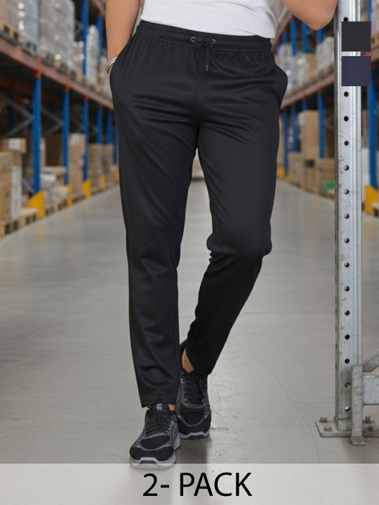 KAIDO Men Pack of 2 Mid-Rise Track Pants