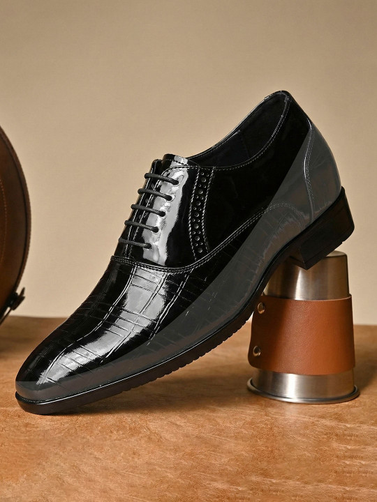 Bxxy Men Round Toe Lace-Ups Formal Oxfords