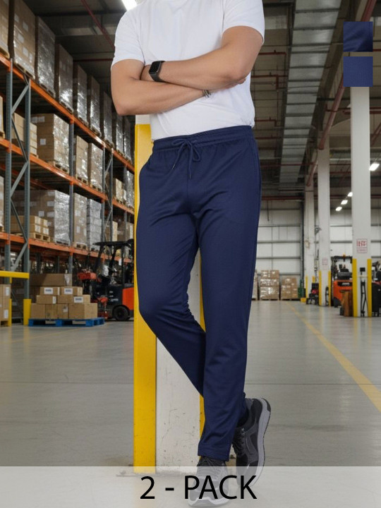 KAIDO Men Pack of 2 Mid-Rise Track Pants