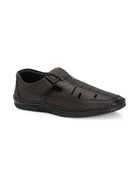 BELLION Men Leather Shoe-Style Sandals