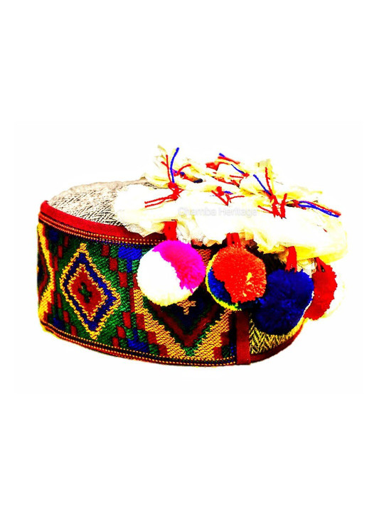 Chamba Heritage Unisex Himachali Traditional Embroidered Pahadi Cap