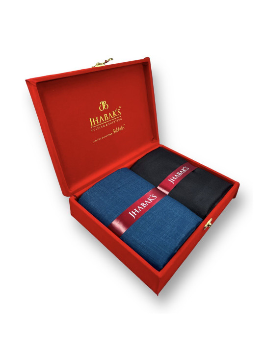 JHABAK'S Unisex Solid Cotton Blend Shirt and Trousers Clothing Fabric