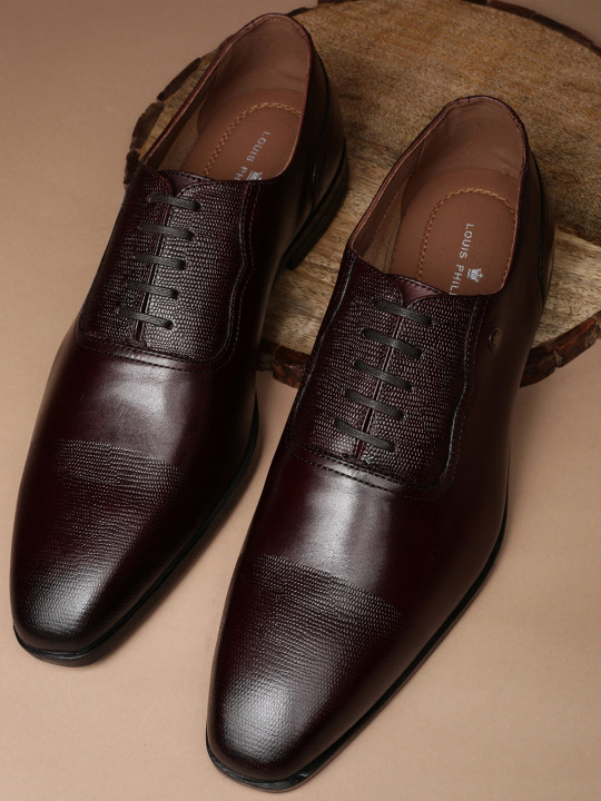 Louis Philippe Men Leather Formal Derbys