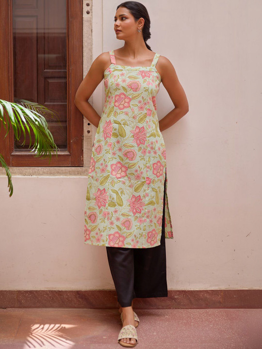 anayna Women Floral Printed Kurta