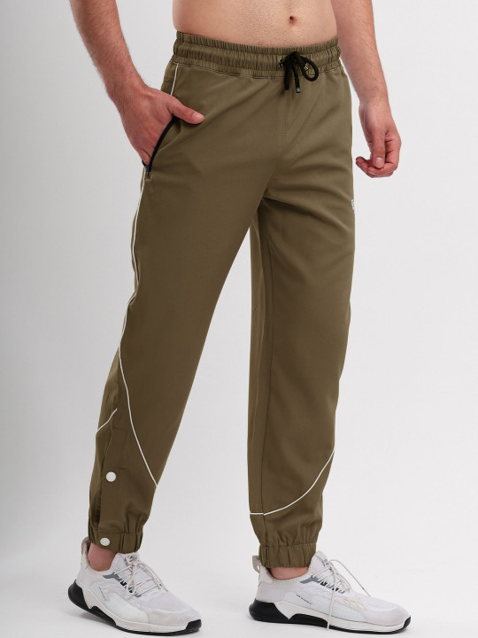 Resteez Men Regular Fit Brand Logo Training Track Pants