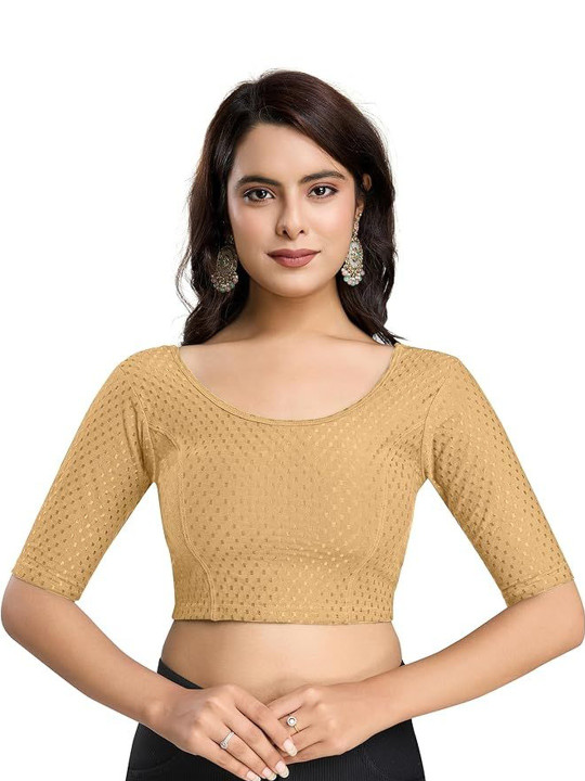 HERE&NOW Woven Design Saree Blouse