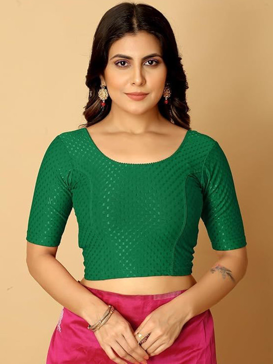 HERE&NOW Woven Design Saree Blouse