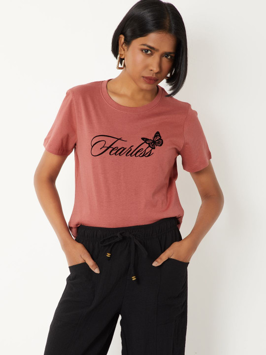 max Women Typography Printed T-shirt