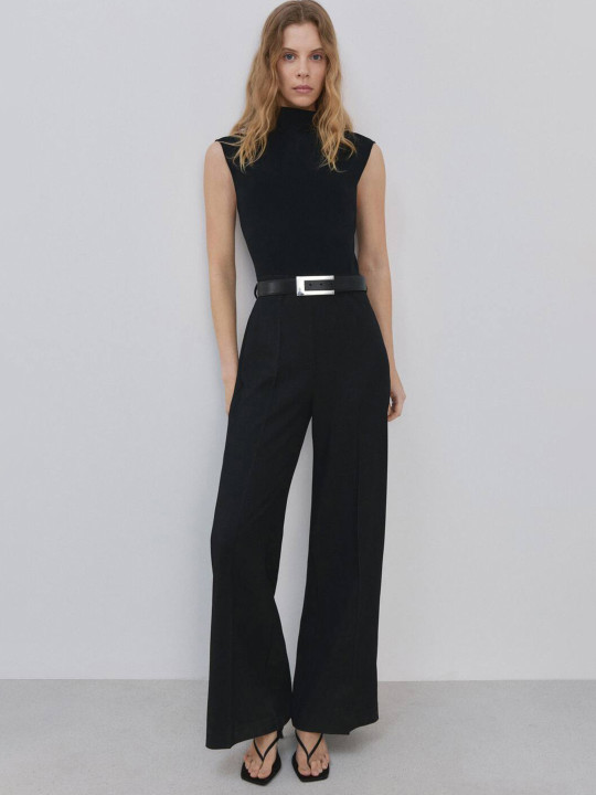 MANGO High Neck Basic Jumpsuit