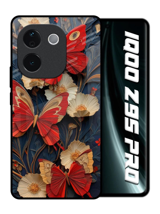 QRIOH Floral Printed IQOO Z9s Pro 5G Back Case Mobile Accessories