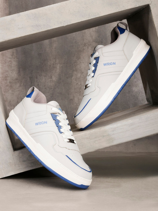 WROGN Men Colourblocked PU Sneakers
