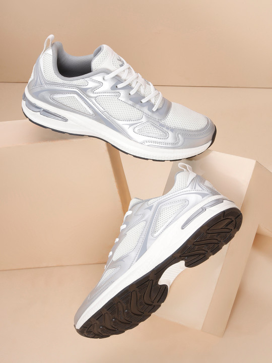 WROGN Men Perforations Round Toe Sneakers