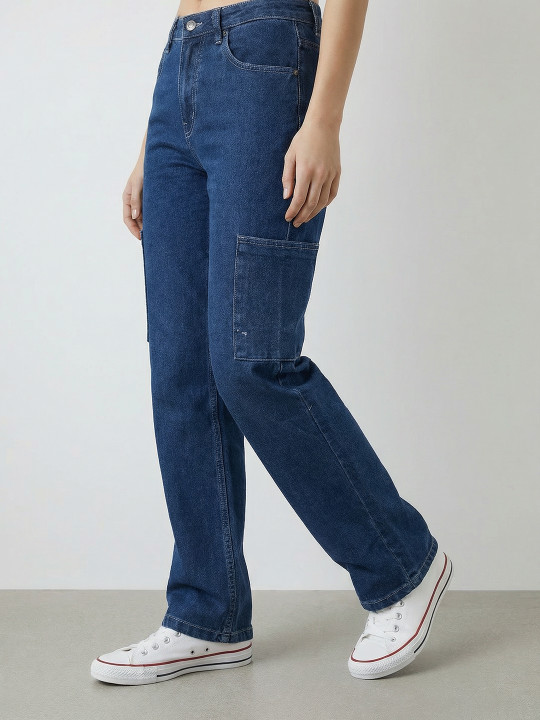 Mast & Harbour Women Straight Fit Jeans