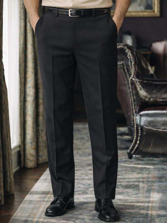 Louis Philippe Men Slim Fit Everyday Smart Wear Comfort Stretch Formal Trouser