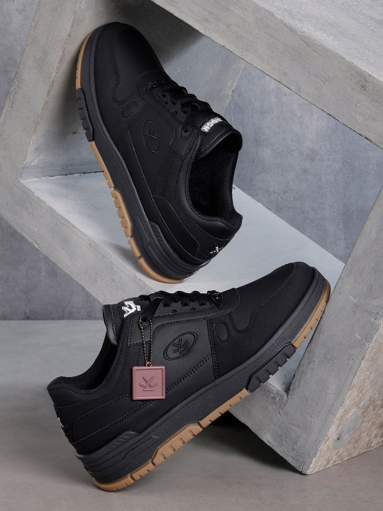 WROGN Men Colourblocked Suede Sneakers