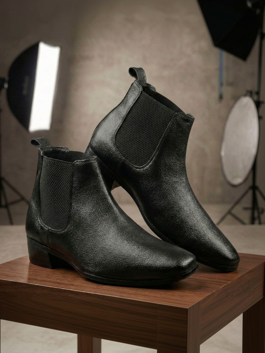 Bxxy Men Round Toe Chelsea Boots