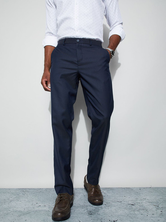 CODE by Lifestyle Men Tapered Fit Easy Wash Trousers