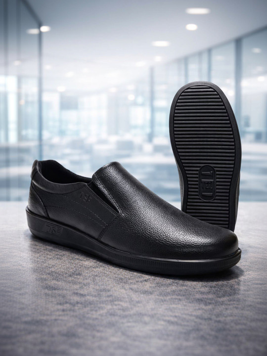 TSF Men Leather Round Toe Formal Slip On