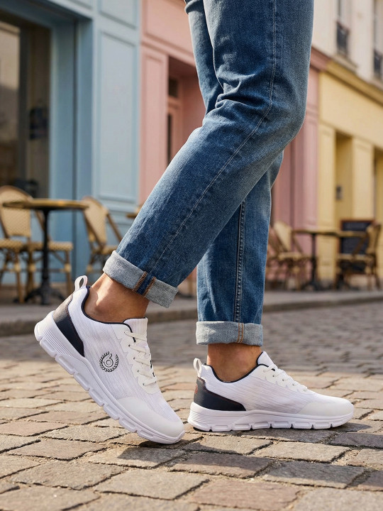 Bugatti Nexon Men Round Toe Textile Sneakers