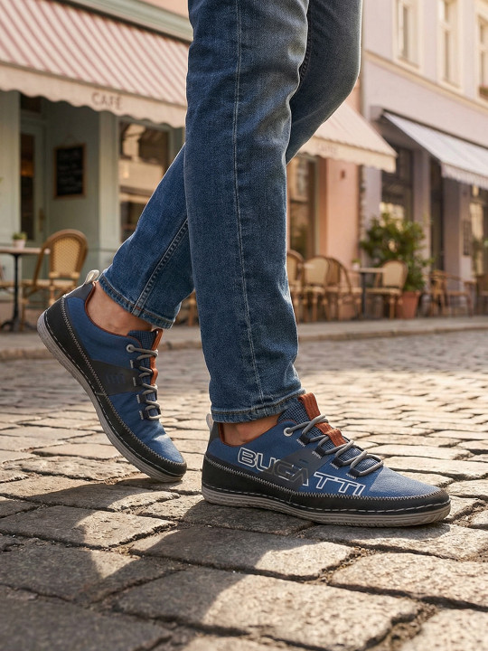 Bugatti Bimini Men Printed Lace Up Sneakers
