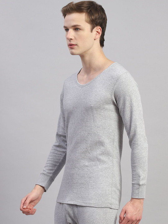 Monte Carlo Ribbed Round Neck Thermal Tops