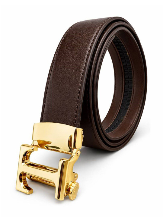 Zacharias Men Textured Leather Formal Belt