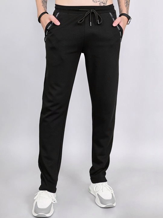 rock.it Men Regular Fit Brand Logo Training Track Pants