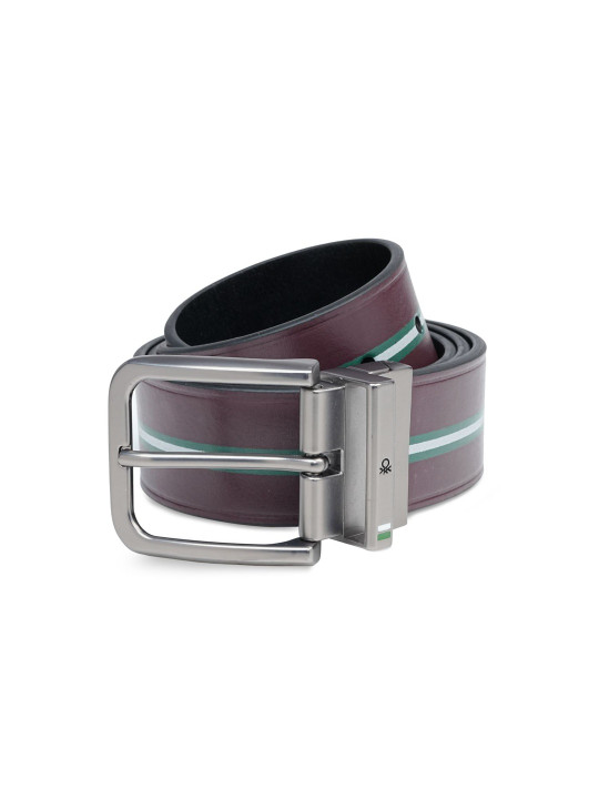 United Colors of Benetton Men Striped Reversible Belt