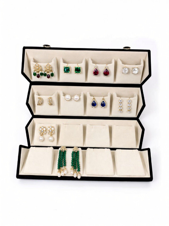 ULTIMATEFASHIONISTA Black Set of 1 Regular Jewellery Organiser Organisers