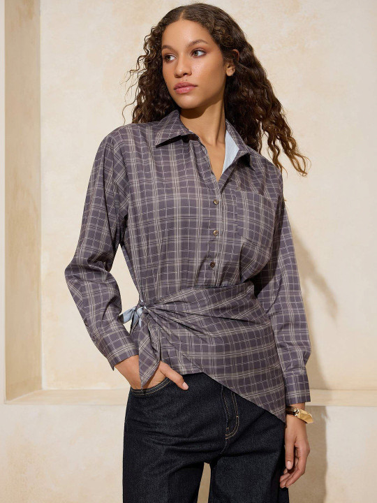 Trendyol Women Checked Casual Shirt