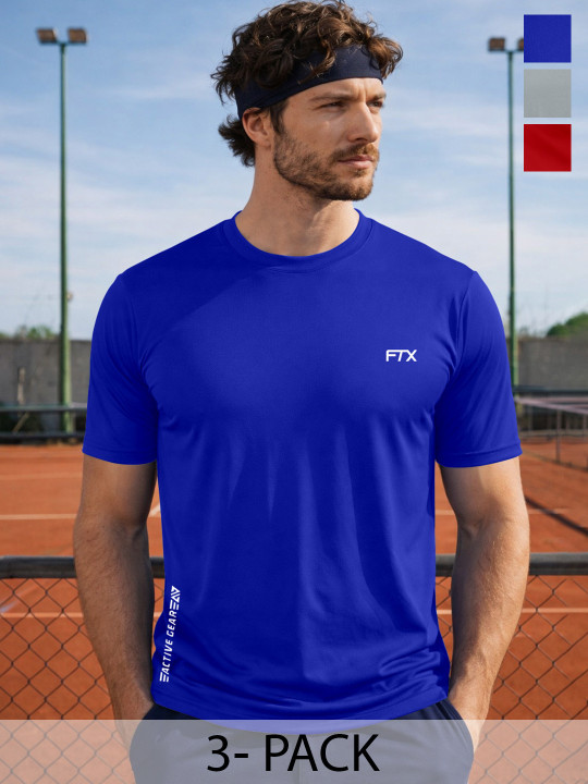 FTX Men Brand Logo 3 Dri-FIT Pockets T-shirt