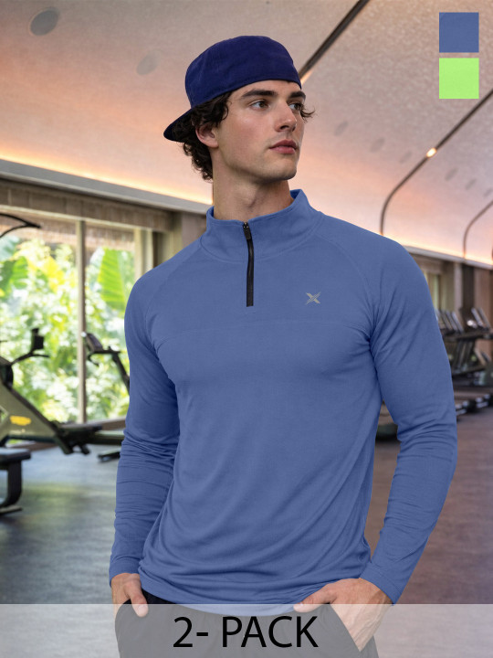 FTX Men Brand Logo 2 High Neck T-shirt